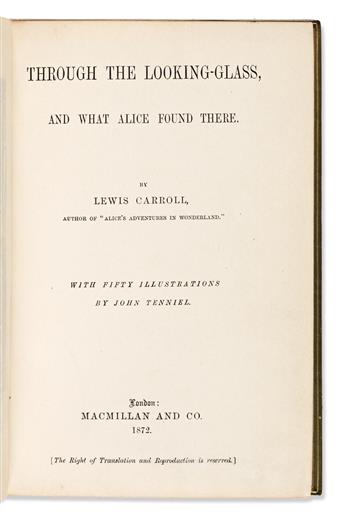 (CHILDRENS LITERATURE.) Carroll, Lewis. Through the Looking Glass.